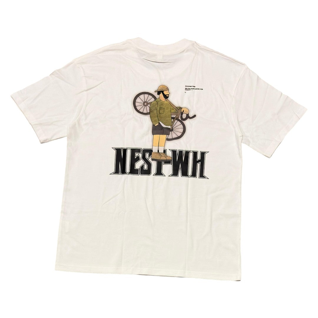 Camiseta Oversize "Nomad Rider" - White Edition