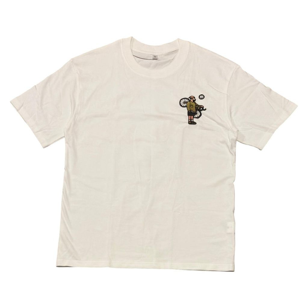 Camiseta Oversize "Nomad Rider" - White Edition