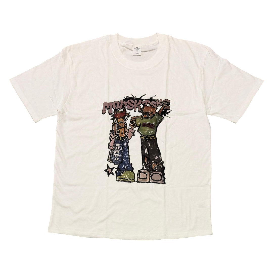 Camiseta Oversize "Urban Duo" - White Edition