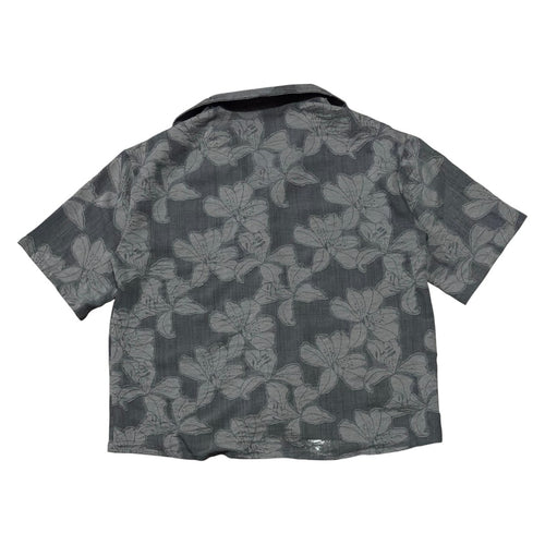 Camisa Holgada "Midnight Bloom" - Grey Edition
