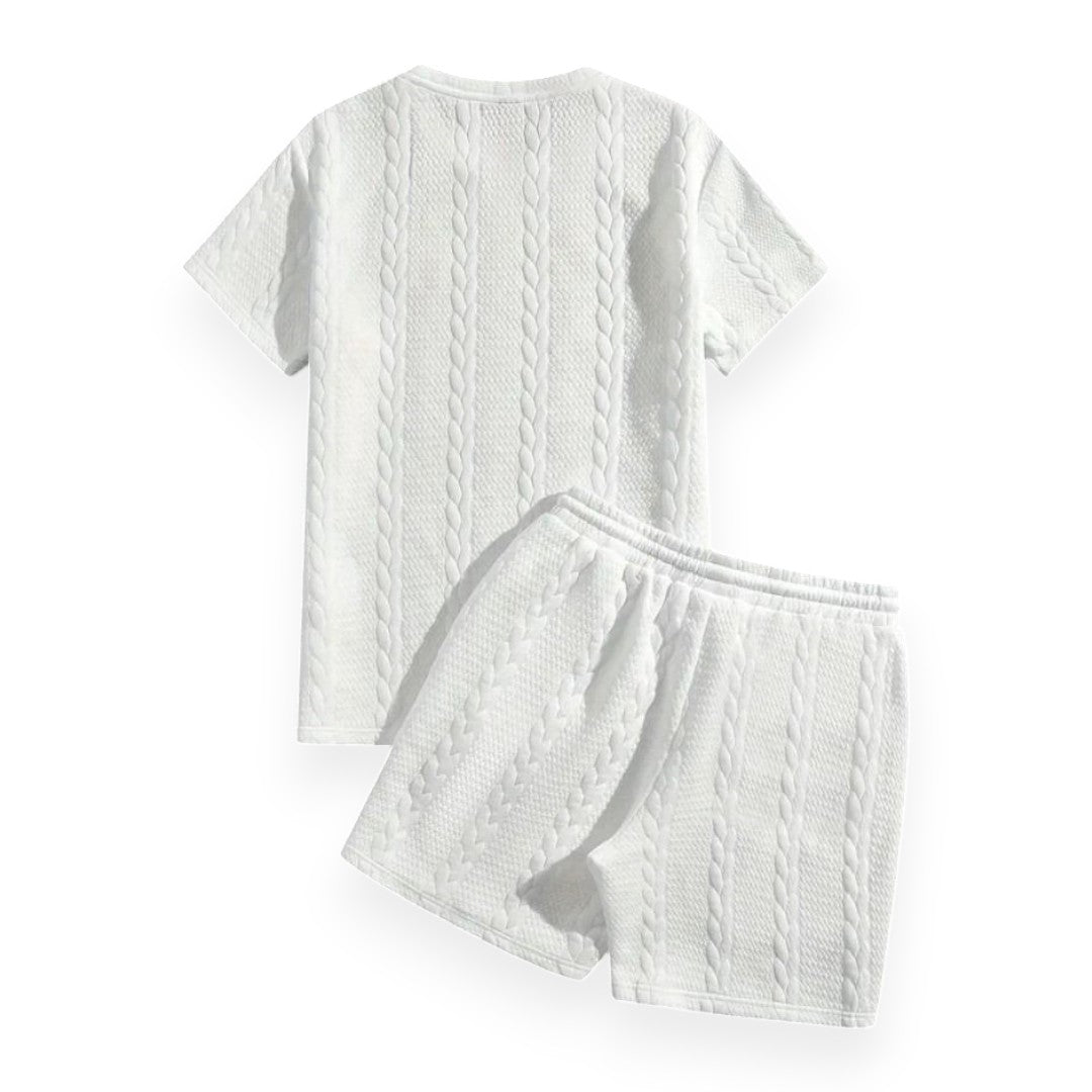 Conjunto Acolchado "Ónix" de Punto Trenzado