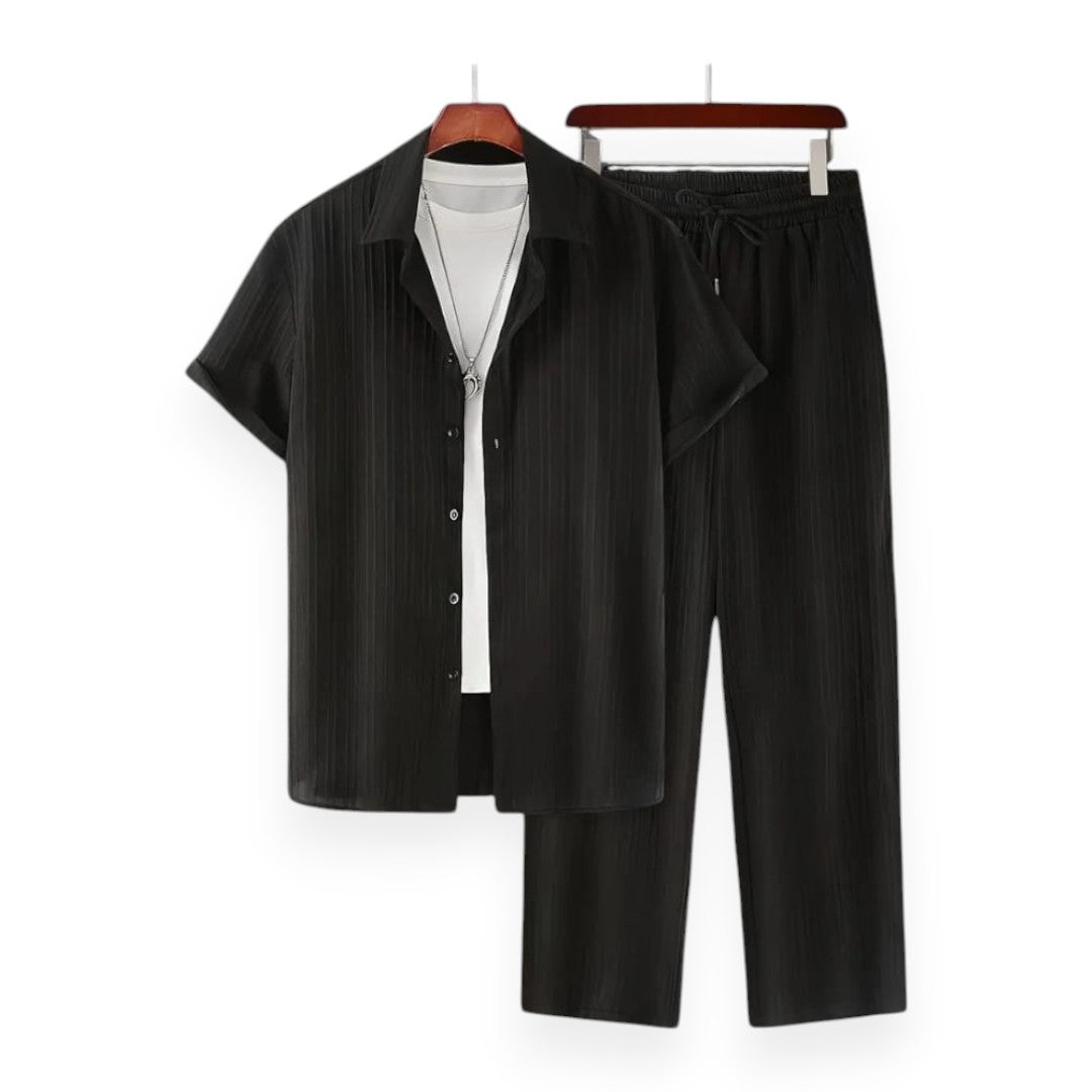 Conjunto Playero "Eclipse" de Verano con Textura Vertical