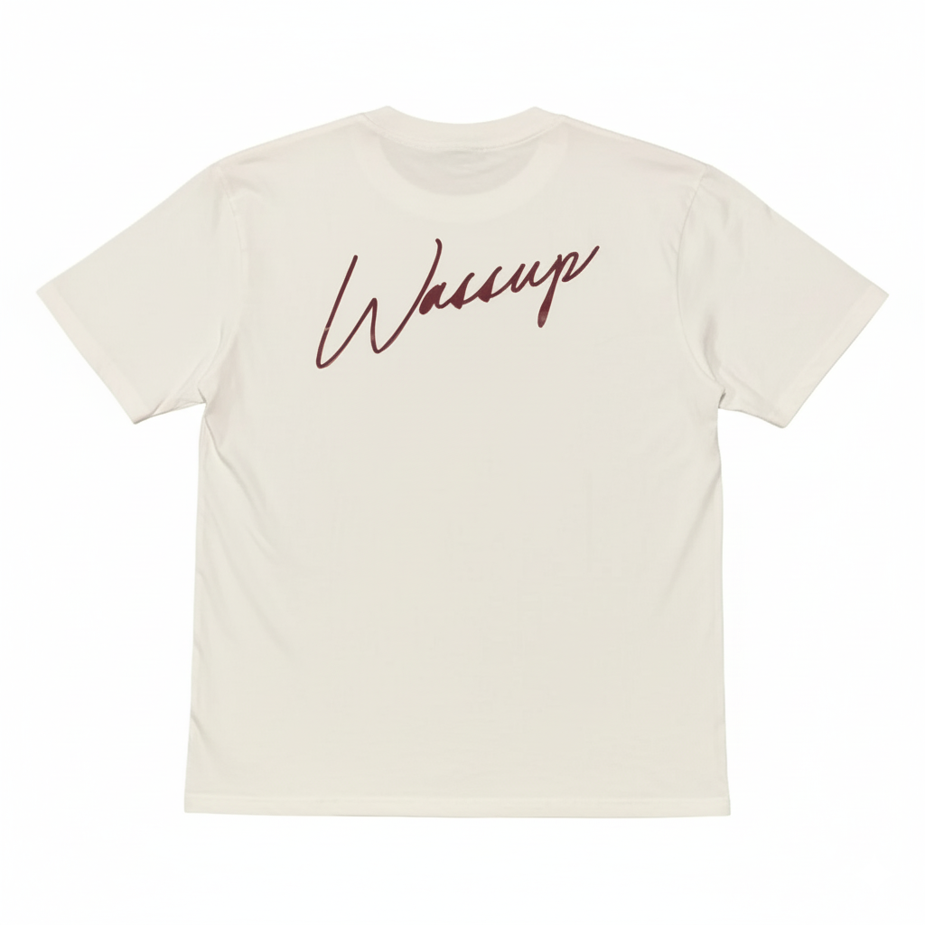 Camiseta Oversize "Wassup" - White Edition